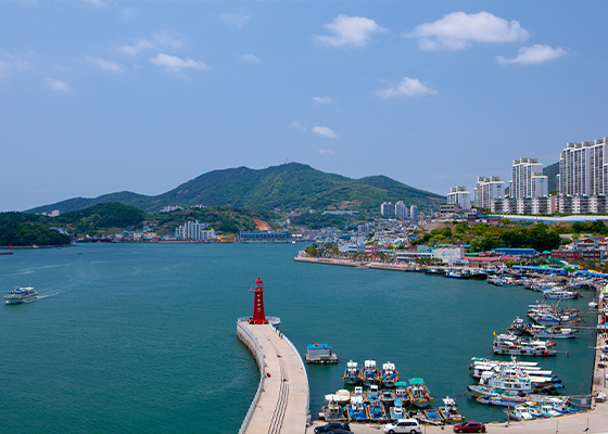 여수구항방파제 하멜등대